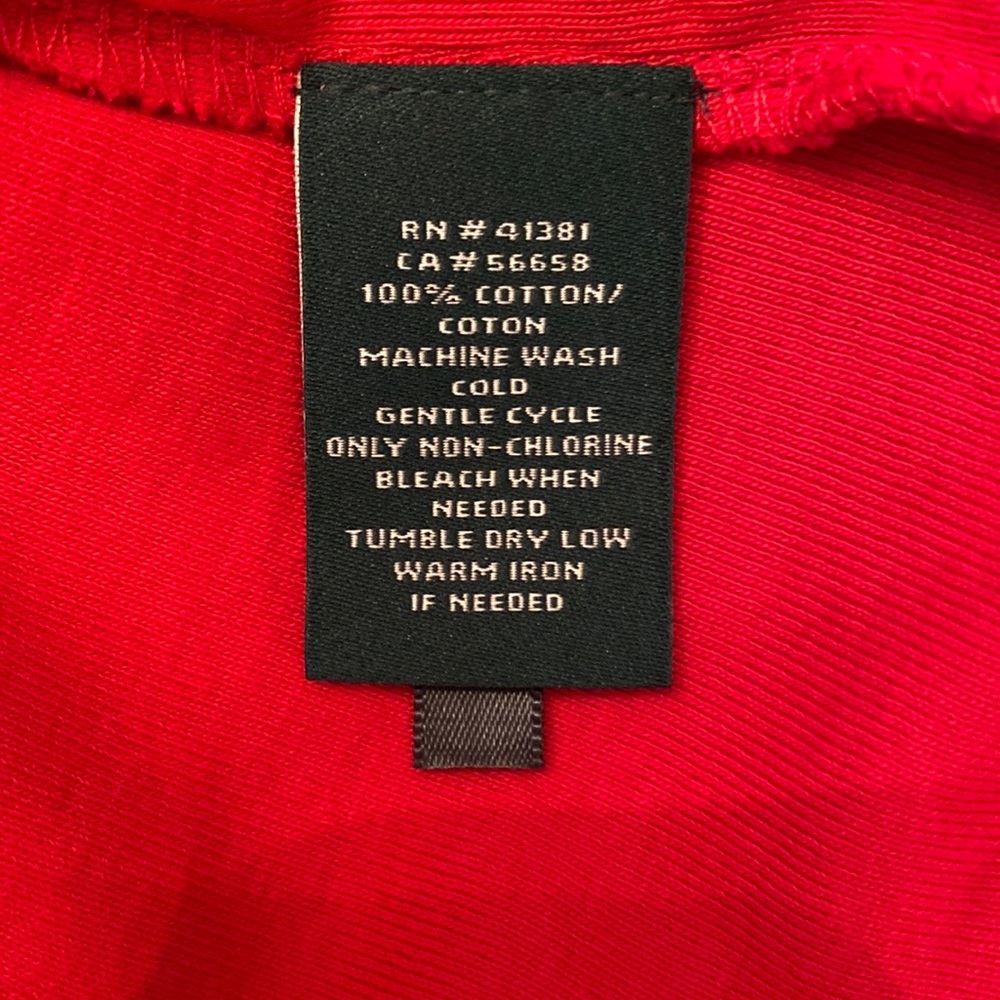 Ralph Lauren Red & Navy Nautical Gold Button Top S - Picture 6 of 7